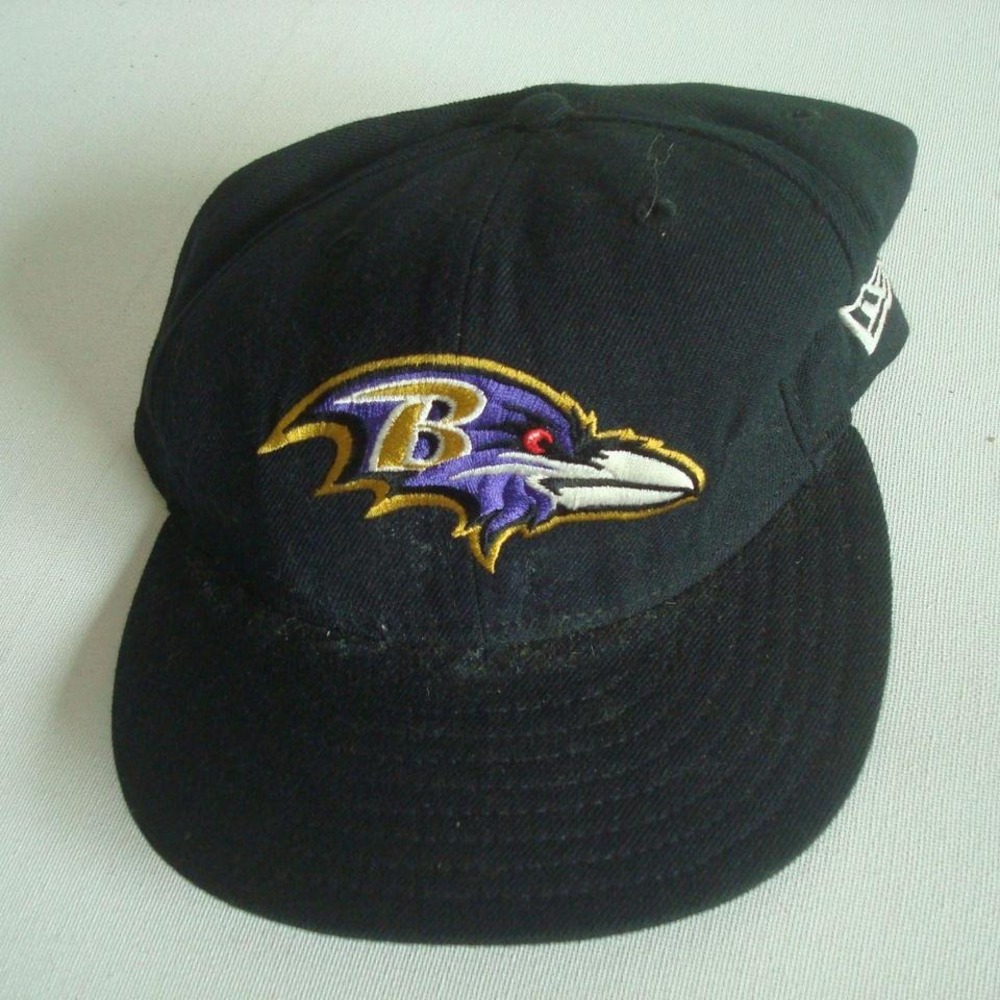 BALTIMORE RAVENS NEW ERA 7 1/2‎ HAT CAP VINTAGE 00S Y2K M5